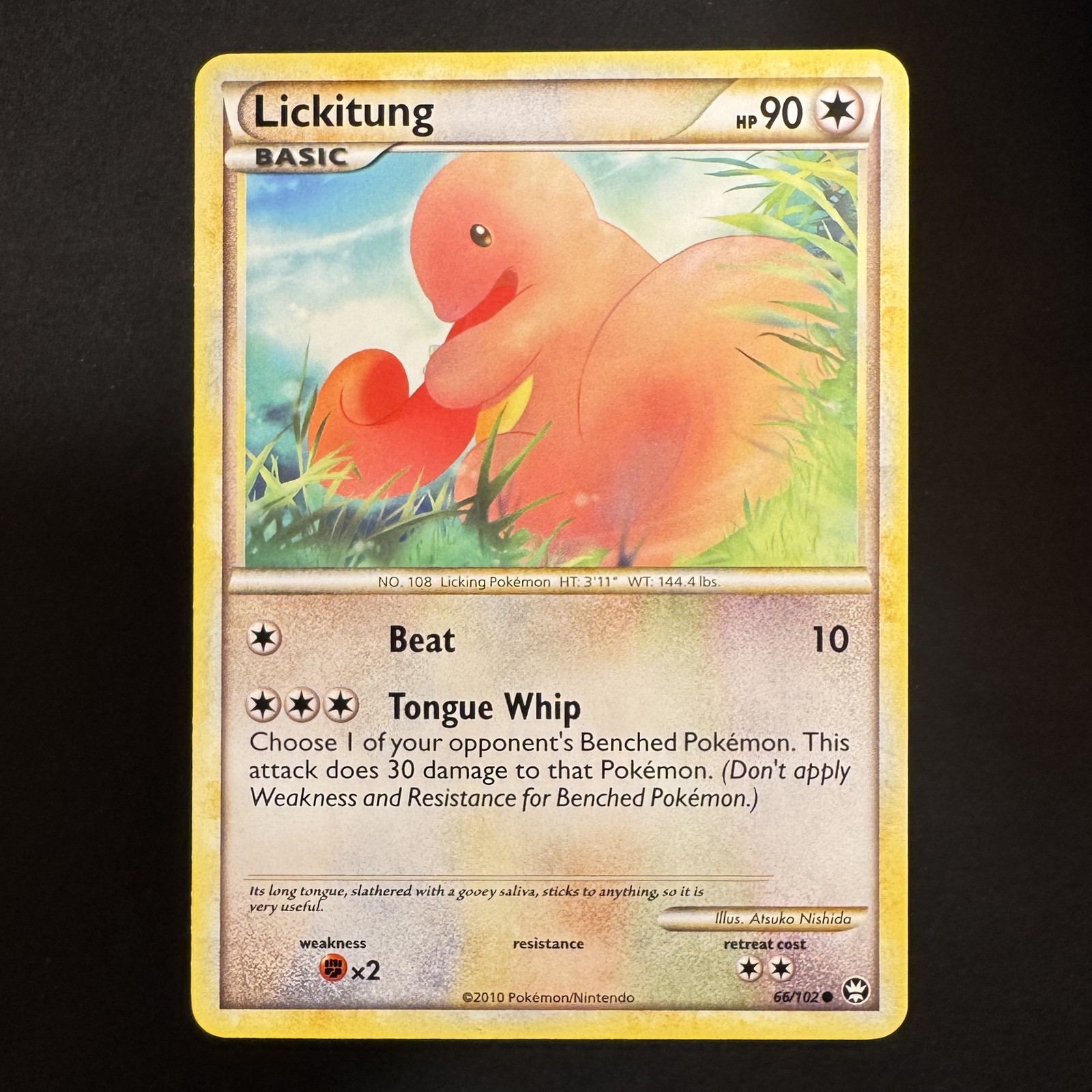 Lickitung - 66/102 - HS—Triumphant - Pokemon - Common - Played
