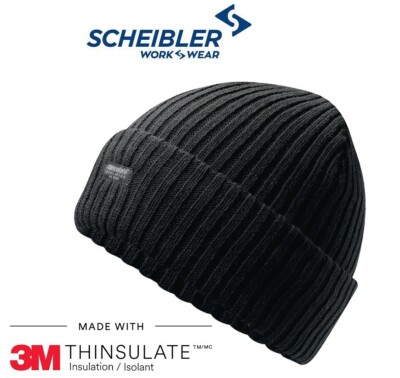 Scheibler Mütze Wärmespeichernd universal schwarz mit 3M  Thinsulate  Insulation