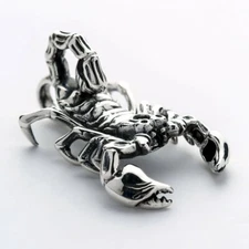 Sterling Silver Large Scorpion Pendant