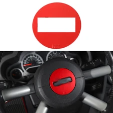Inner Steering Wheel Center Cover Trim Bezel For Jeep Wrangler JK 2007-2010 Red
