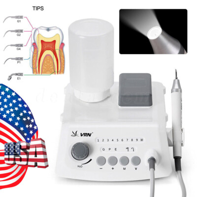 Dental LED Ultrasonic Scaler Kit for Teeth Cleaning with Tips and Water Bottle