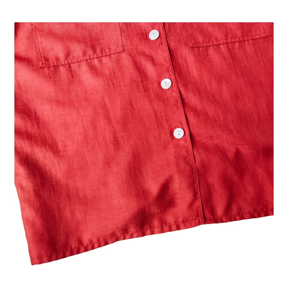 ВИНТАЖНЫЙ JAEGAR ЖЕНЩИН НА ПУГОВИЦАХ ВЕРХНИЙ ОРАНЖЕВЫЙ СДЕЛАНО В ВЕЛИКОБРИТАНИИ - Изображение 4 из 4