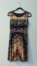 Cynthia Rowley Sleeveless Fit and Flare Floral Watercolor Dress. Size 6.