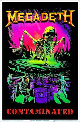 Megadeth - Contamination Blacklight Poster 23'' x 35''