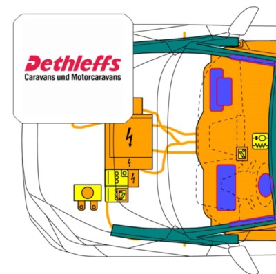 Digital rescue card by QR code, for Dethleffs Trend T 6717 EB (from 2021)