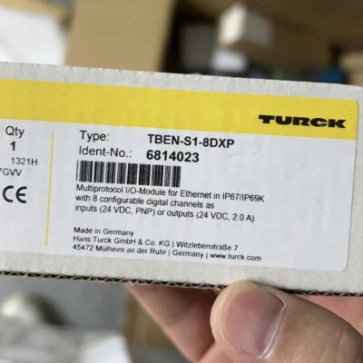 NEW Turck TBEN-S1-8DXP Ethernet multi-protocol I/O module In Box #/1/1 ...