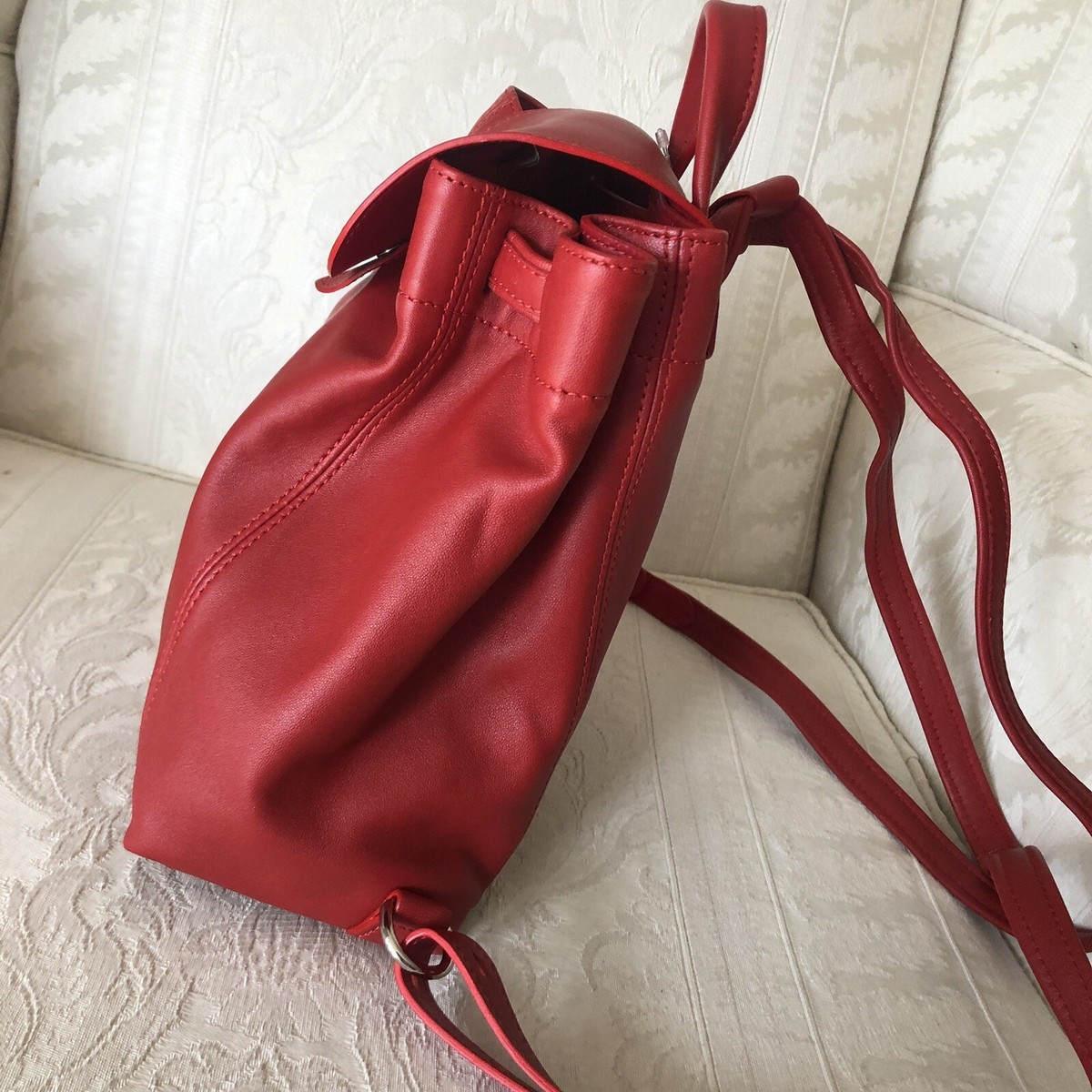 ❤️cutie❤️ lovely LongChamp  Le Pliage Cuir Backpack  extra small soft leather Le Pliage Backpack ❤️cutie❤️ Lovely LongChamp Le Pliage  main image 3