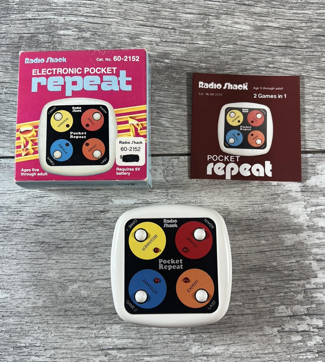 Vintage Radio Shack Electronic Pocket Repeat w/Box and Instructions 60-2152