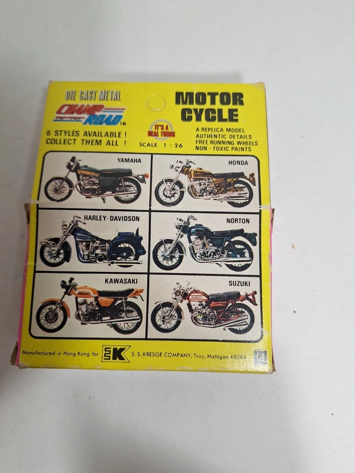 RARO/De colección 1:26 Diecast Champ of the Road Motorcycle. Honda Foto 2 de 4