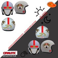 Adesivi casco rifrangenti misano circuit simoncelli stickers reflective 13 pz.