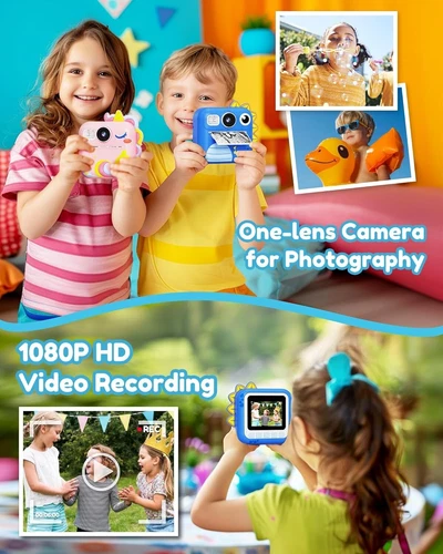 Kids Camera Instant Print, Toddler Cameras Birthday Instant Print Toys for Kids - Picture 5 of 7