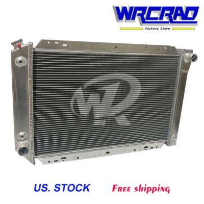801 Ford Radiator Replacement Aluminum Radiator For 1980-1984 1982 Ford F150/250/350 Bronco 5.0L 5.8L ...