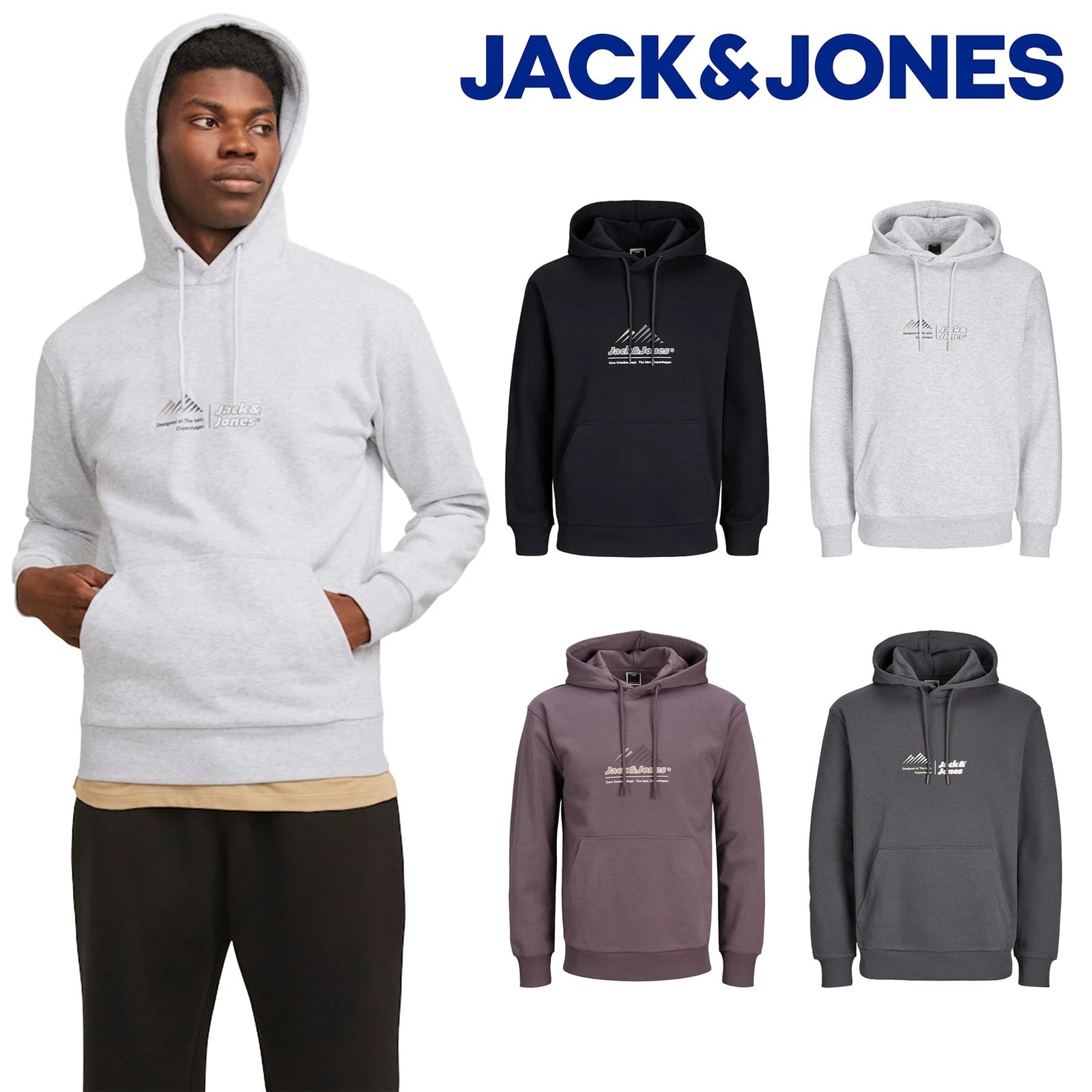 Jack & Jones Mens Hoodie Regular Fit Pullover Hooded Sweatshirt for Men, S - 2XL
Opens in a new wind