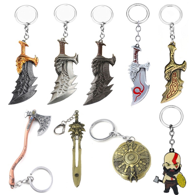 God Of War Ragnarok Keyring Keychain Kratos Blade of Chaos