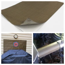 Adhesive Backed Firewall Heat Shield Sheet Resistant High 1200 Degree 24''x24''