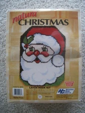 Natura Christmas Latch Hook Kit Santa Face XR94 National Yarn Crafts~NIP~