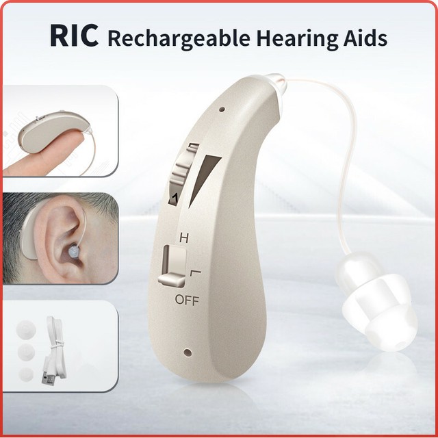Digital Hearing Aid Adjustable Voice Sound Amplifier Rechargeable