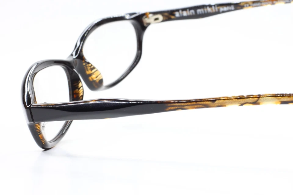 Gafas Alain Mikli Paris 2186 COL 2197 Negro Marrón Acetato Diseñador Francia Foto 4 de 4