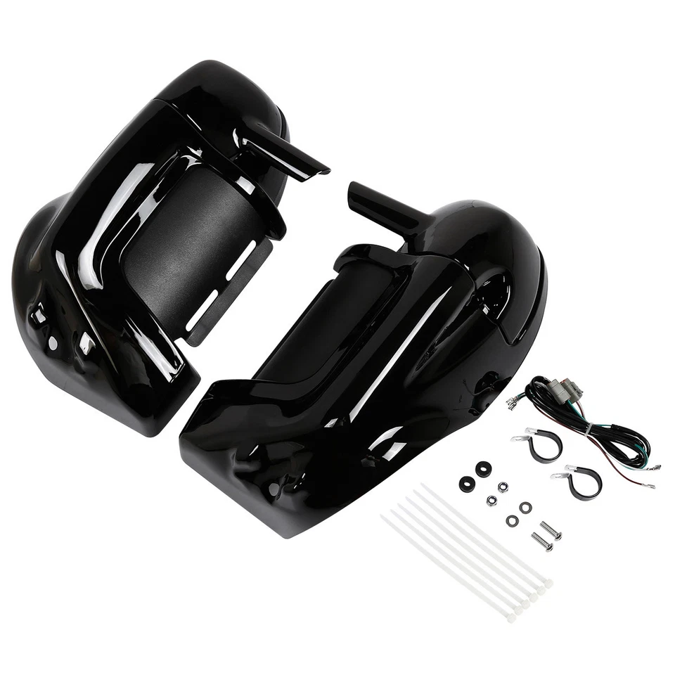 Altavoces de carenado de pierna con ventilación inferior aptos para Harley Electra Glide Road King 83-2013 Foto 4 de 4