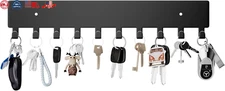 Key Holder for Wall, Key Hooks with 10 Hooks Wall Mounted Key Holder for Hallway