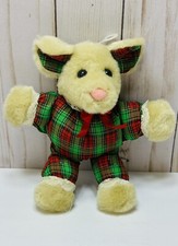 Vintage Christmas Holiday Plush / Stuffed Animal Mouse