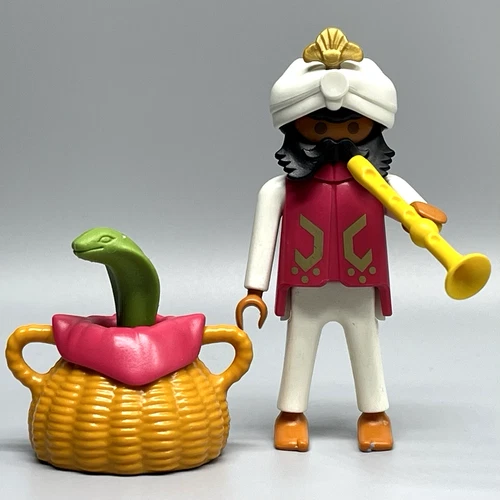 Playmobil Fakir Snake Charmer Ethnic Middle Eastern Male Adult Figure 3398 VTG
