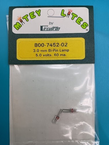 MITEY LITES BY CIRCUITRON 800-7452-02 3,0 MM LÁMPARA BI-PIN 5 V 60 MA SUB MICRO LED | Zustand: New