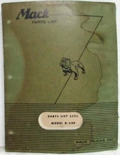 1956 Mack Truck D20P Model Parts Book - Number 2352