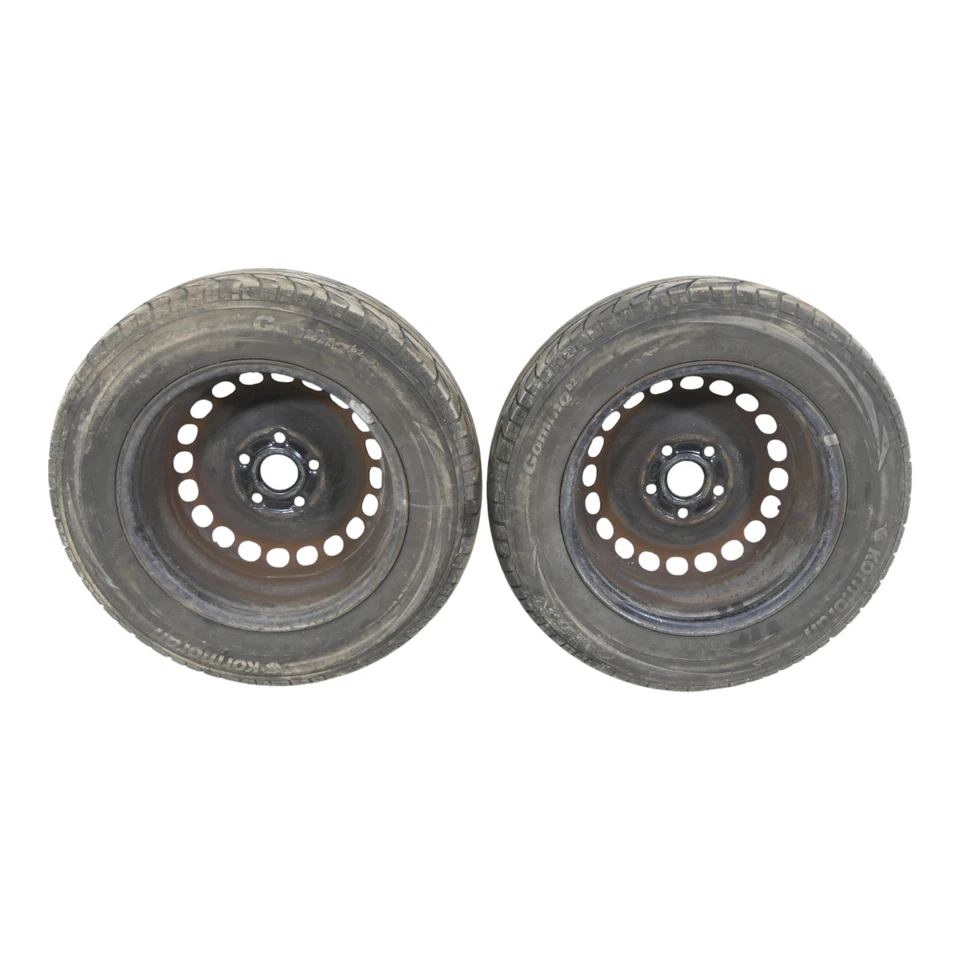 2x VW Golf 6 Caddy 195/65 R15 91V Sommerreifen Felgen 6jx15H2 ET47 ca. 5mm - Bild 4 von 4