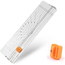 Two-Way Paper Cutter 14 Inch Sliding Trimmer for Craft Scrapbooking Photo