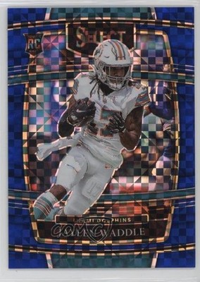 2021 Panini Select Concourse Blue Prizm 129/199 Jaylen Waddle #48 Rookie RC 1o4j