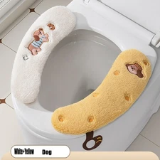 Soft Bathroom Toilet Seat Cover Pad Cushion Closestool Warmer Cover Mat Washable