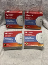 Kidde Smart Detection Water Leak + Freeze Detector 2-in-1 Smart Alarm W/app 4 Pk