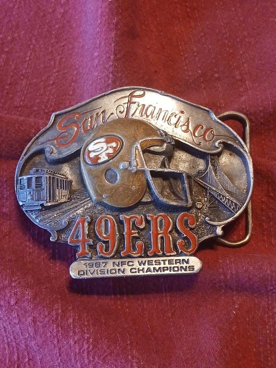 San Francisco 49ers 1987 Belt Buckle For Team & Staff 46/200 NFL Numbered  Rare