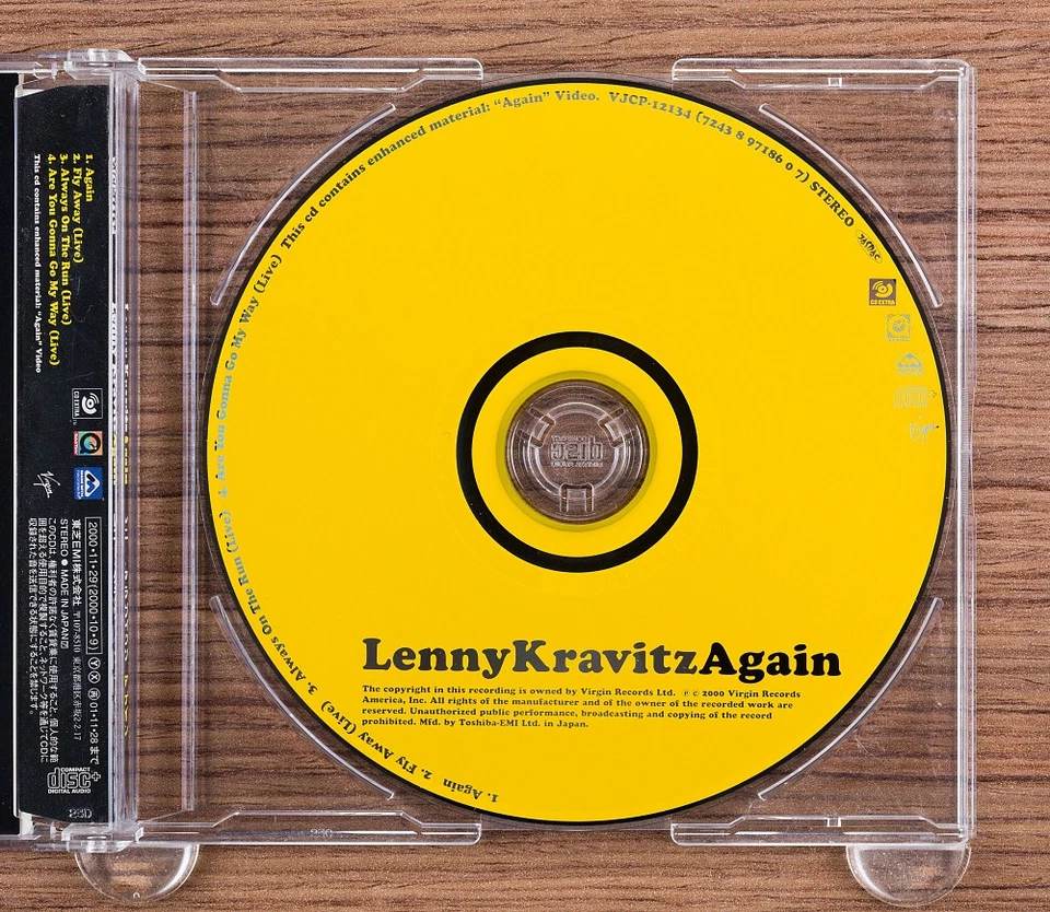 Lenny Kravitz - Again CD (Japan 2000 Virgin) VJCP-12134 Foto 4 de 4