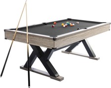 84" Billiard Table Set,Industrial 7FT Pool Table w/2Cue Sticks,16 Balls, 2Chalk