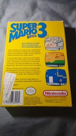 K25i14311 SUPER MARIO BROS 3 W/ BOX & INSTRUCTIONS 1990 NES NINTENDO ORIGINAL 2B