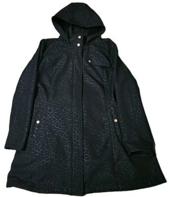   Vintage Jaclyn Smith Collection Gray Leopard Coat Full Zip Womens 2X 33x26