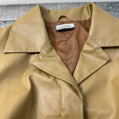 Clockhouse Trench Coat Jacket Long Outdoor Smart Brown Womens Large Uk16 - Bild 6 von 7