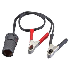 Car Adapter to Plug Socket Car Battery Crocodile Clips to 12V/24V