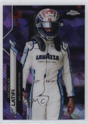 2020 Topps Chrome Sapphire Formula 1 F1 Racers /10 Nicholas Latifi Rookie RC r9d