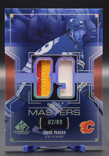 Zayne Parekh 2025-26 SP Game Used NHL Masters #NM-73 Rookie 3 Color Patch /89