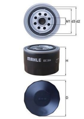 MAHLE Ölfilter Für RENAULT LADA FORD ALPINE DACIA LANCIA ZAZ SEAT ARO 10 EFL50