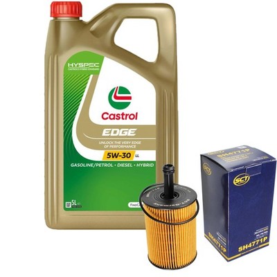 INSPEKTIONSKIT FILTER CASTROL 5L ÖL 5W30 für VW Passat Variant 3C5 2.0 TDI 16V