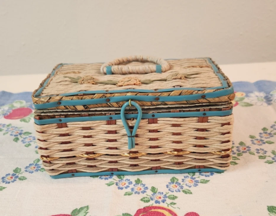 Vintage Sewing Basket Japan for sale | eBay