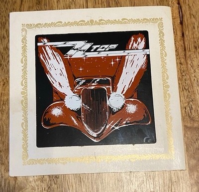 Vintage 6''x6'' Fair Carnival Mirror Glass Prize ZZ Top Eliminator Album Art