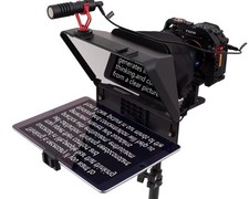 A10 Portable Teleprompter for Smartphones DSLR Cameras with Phone Holder, R...