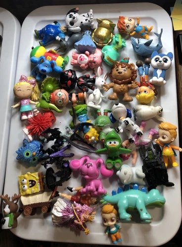 Mixed Kids Action Figure Lot 45 Pieces 1 ‘ To 2’ Figure Good Toy 2 Lb Of Figure