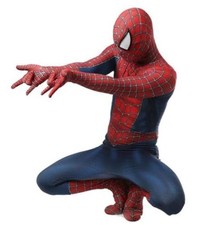 Hallowee Hero Costume Stretch Spandex with Hidden Adult-XXL Height:69"-71" Red