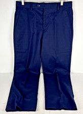 Unbranded Navy Slim Fit Dress Pants 33x27 Tai...